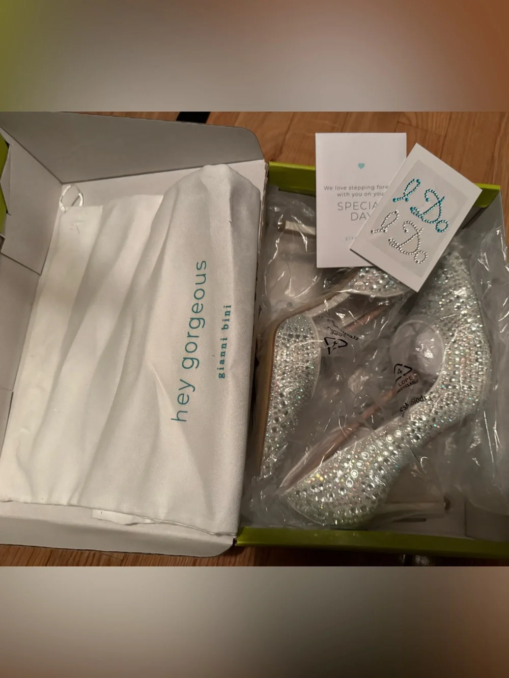 Gianni Bini Silver Crystal Pointed Toe Rhinestone Pumps